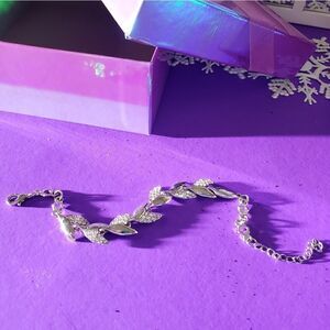 White Baguette Diamond Tennis Bracelet on 92.5 Sterling Silver - Womens